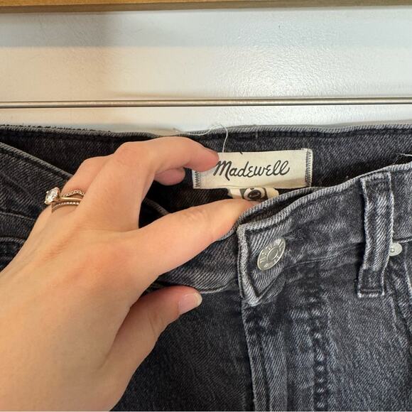 Madewell The Perfect Vintage Jean Black Wash Denim High Rise Size 25 Petite - Picture 3 of 7